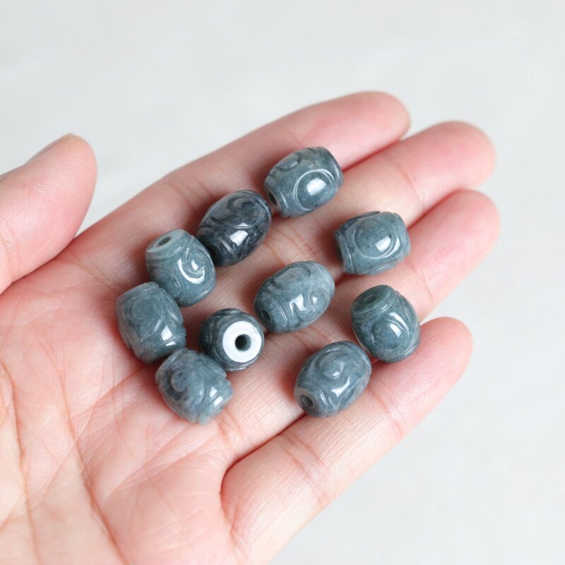 5PC Natural Blue Water Jade Ri - Beading ulasan dan harga