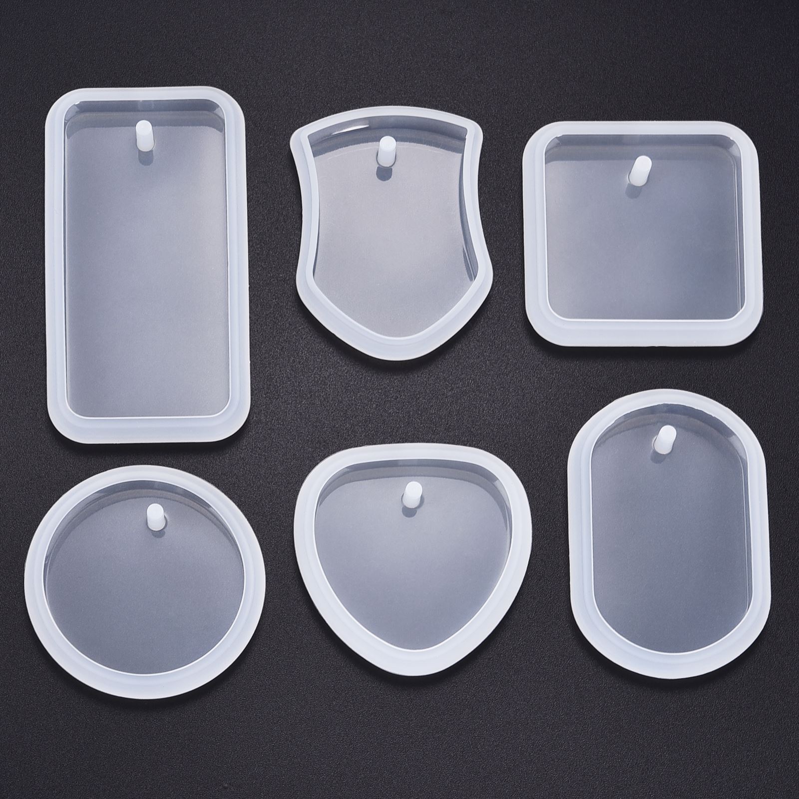 DIY Keychain Pendant Silicone  - Silicone Epoxy Resin Molds Set ulasan dan harga