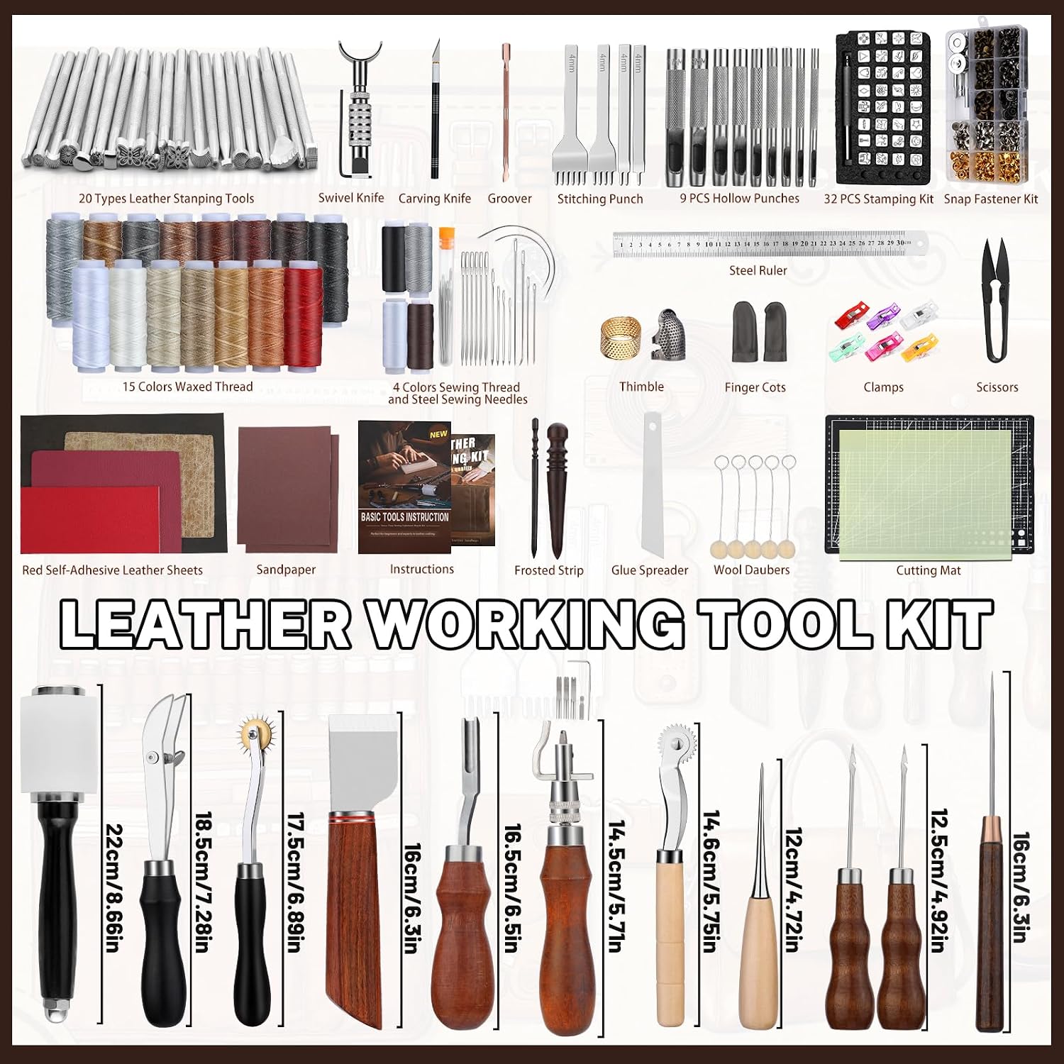 Leather Working Kit, Leather W - Craft Tools ulasan dan harga