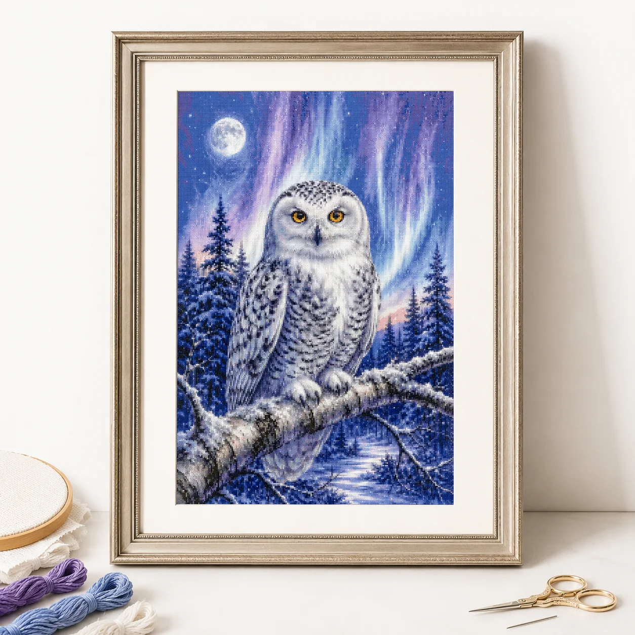 [ZZ8820-Winter Watch Owl] | Be - Cross Stitch Stamped Kits Beginners ulasan dan harga